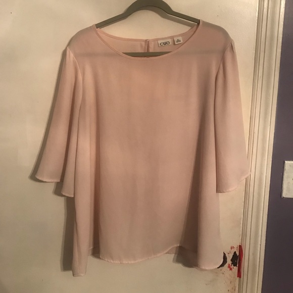 Light Pink 3/4 Sleeve Top - Picture 1 of 5
